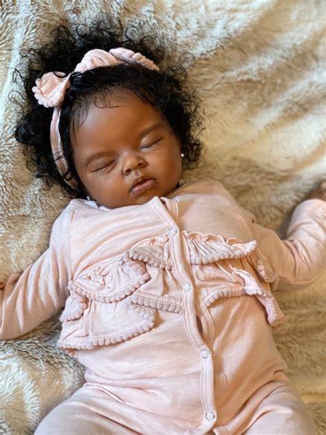 cute black reborn dolls